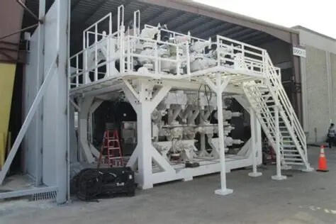 High pressure materials transfer skid