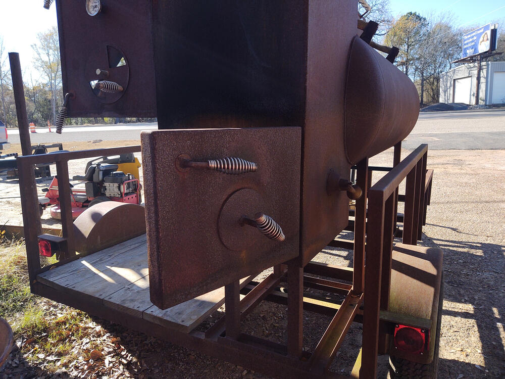 Convection smoker trailer mounted
