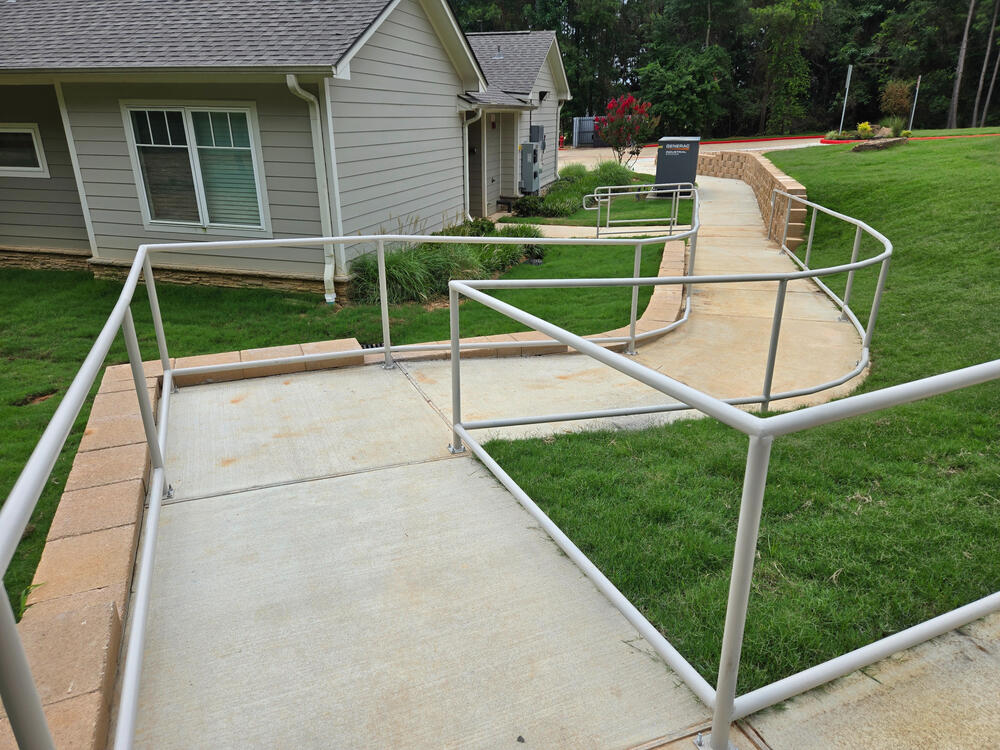 American Disability Act (ADA) compliant ramps and rails