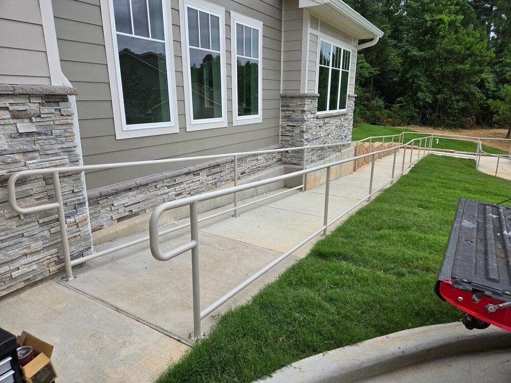 American Disability Act (ADA) compliant ramps and rails